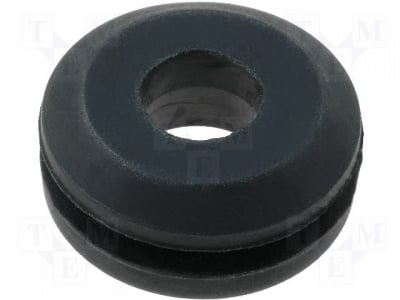 Кабелен преход FIX-GR-45 Преход за кабел; Мат:гума; черен; dотв:9,5mm; Деб.на стен:2mm